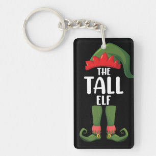 Tall Elf Matching Family Kerstmis Sleutelhanger