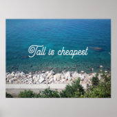 Tall est la cote la moins chère affiche océan (Devant)