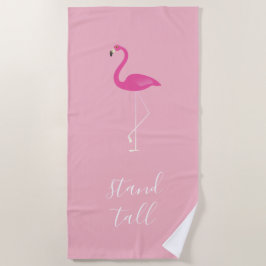 Tall Flamingo Beach Towel Strandlaken