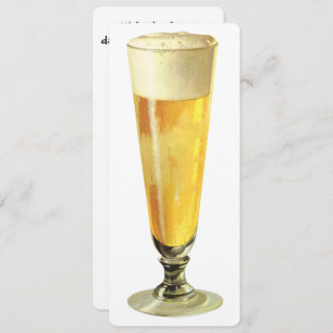 Tall Frosty Draft Beer, Dadchelor Party Kaart