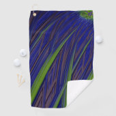 Tall Grass Blue and Green Fractal Art Serviette de (En situation)