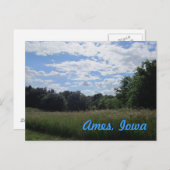 Tall Grass Field met Trees Ames, Iowa Briefkaart (Voorkant / Achterkant)