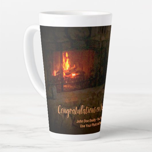 Tall Latte Mok - Ideaal voor Realtors / Housewarmi (Linkerhoek)