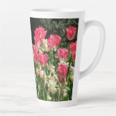 Tall Latte Mok roze tulpen (Rechts)