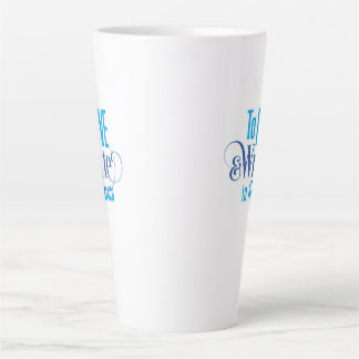 Tall latte mug