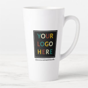 Tall Latte Mug personnalisé avec logo No Minimum 