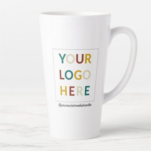 Tall Latte Mug personnalisé avec logo No Minimum 1 (Droite)