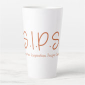 Tall Latte Mug S.I.P.S. - Orange (Devant)