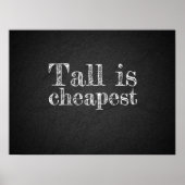 Tall le moins cher devis poster de charbon (Devant)