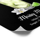 Tall Mojito ・ PERSONALIZE deze Pla van de Drink va Poster (Hoek)