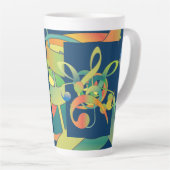 Tall Mug avec design graphique par Pat Willard Des (Angle droit)