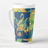 Tall Mug avec design graphique par Pat Willard Des (Angle gauche)