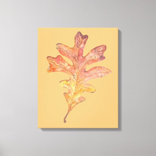 Tall Oak Leaf op canvas (Voorkant)