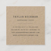 Tall Pines | Kraft Vierkante Visitekaartje (Achterkant)