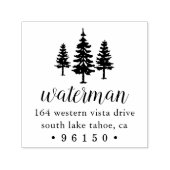 Tall Pines Return-adres Zelfinktende Stempel (Design)