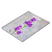 Tall Purple Flowers Journal Personnaliser (Côté gauche)