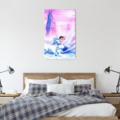 Tall rekte canvas princess Unicorn (Insitu (Slaapkamer))