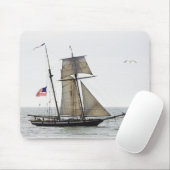 Tall-schip mousepad muismat (Met muis)