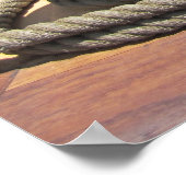 Tall Ship Bollard w Rope Poster (Hoek)