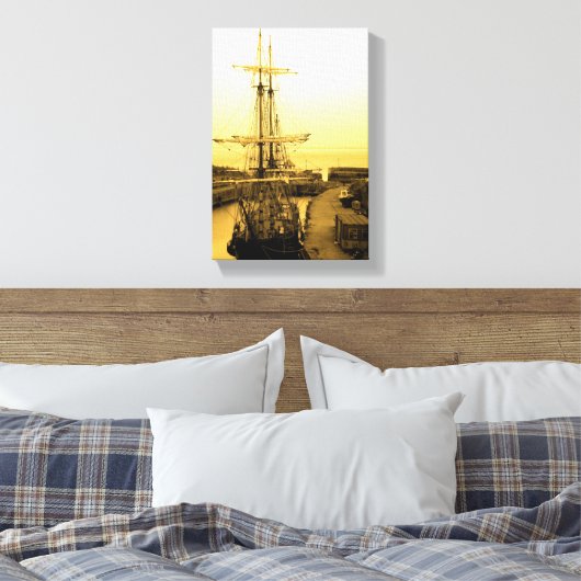 Tall Ship Canvas Afdruk (Insitu (Slaapkamer))