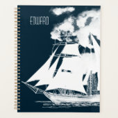 Tall Ship & Clouds Nautical Planner (Voorkant)