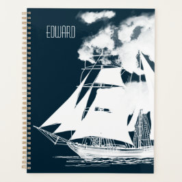 Tall Ship & Clouds Nautical Planner
