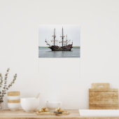 Tall Ship El Galeon Poster (Keuken)
