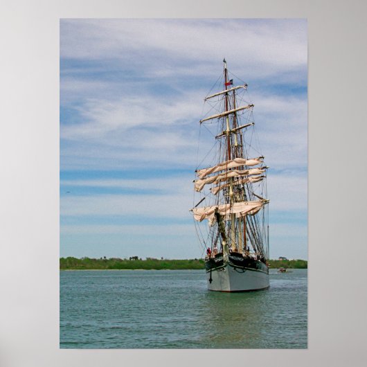 Tall Ship Elissa Poster (Voorkant)