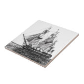 Tall Ship Hermione Ceramic Photo Tegel Tegeltje (Zijkant)