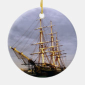 Tall Ship Keramisch Ornament (Achterkant)