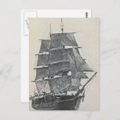 Tall Ship Logo Briefkaart (Voorkant / Achterkant)