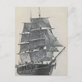 Tall Ship Logo Briefkaart (Voorkant)