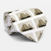 Tall Ship Mannen Necktie Stropdas (Opgerold)