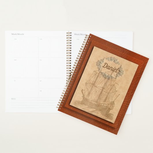 Tall Ship Nautical Personalized Planner (Display)