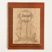 Tall Ship Nautical Personalized Planner (Voorkant)