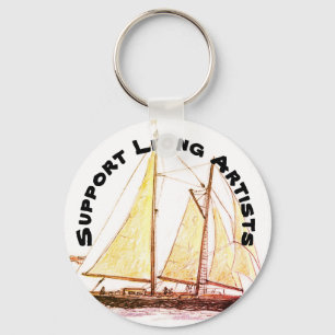 Tall Ship - Ondersteun levende artiesten Sleutelhanger