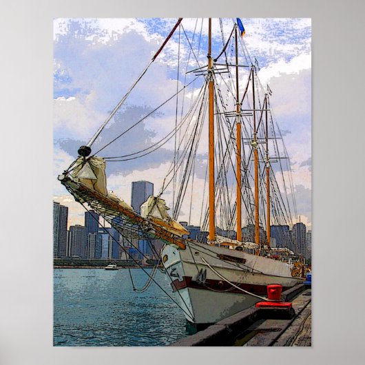 Tall Ship Poster (Voorkant)