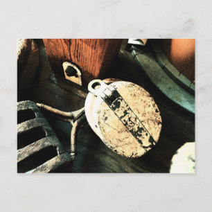  Tall Ship Pulleys Briefkaart