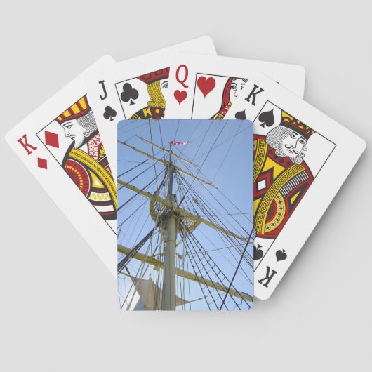 Tall Ship Rigging Pokerkaarten (Achterkant)