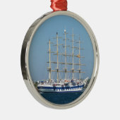 Tall Ship Royal Clipper Metalen Ornament (Rechts)