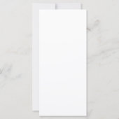 Tall Skinny Calligraphy Wedding Invitation (Achterkant)