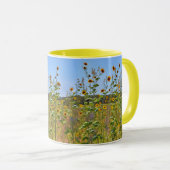 Tall Sunflowers Fleurs Jaunes sur une Mug d'art ag (Devant droit)