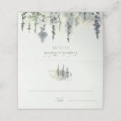 Tall Timber Waterverf Evergreen Trees Wedding (Buitenkant ongevouwen)