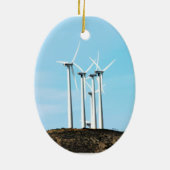 Tall Turbines Keramisch Ornament (Achterkant)