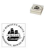 Tall-verzendadres Rubberstempel (Gestempeld)