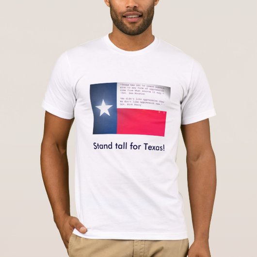 Tall voor Texas. T-shirt (Voorkant)