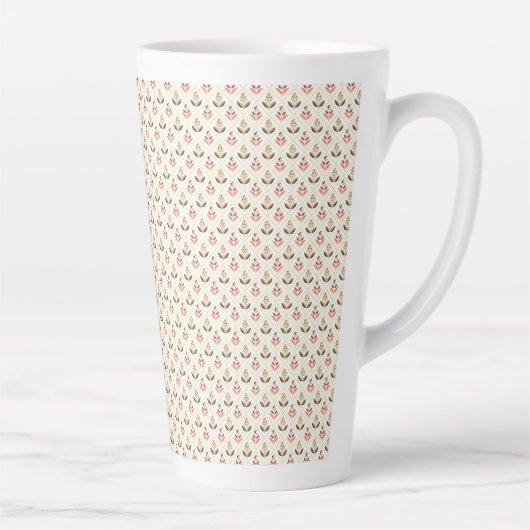 Tall white mug with a small red-and-green heart  (Droite)