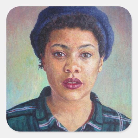 Talla 2014 vierkante sticker (Voorkant)