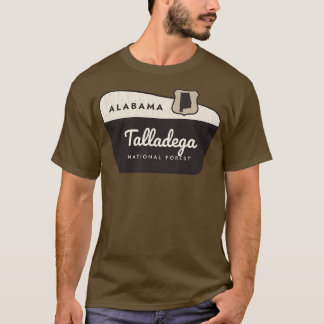 Talladega National Forest Alabama Welkomstbord T-shirt