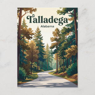 Talladega National Forest Road Alabama Briefkaart
